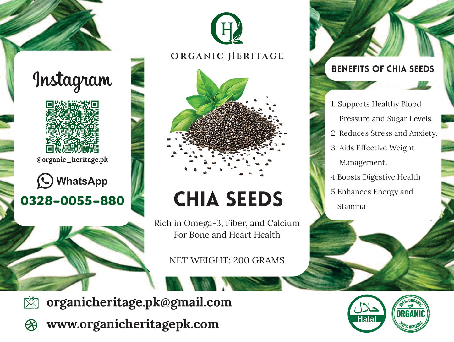 Organic Heritage Chia Seeds