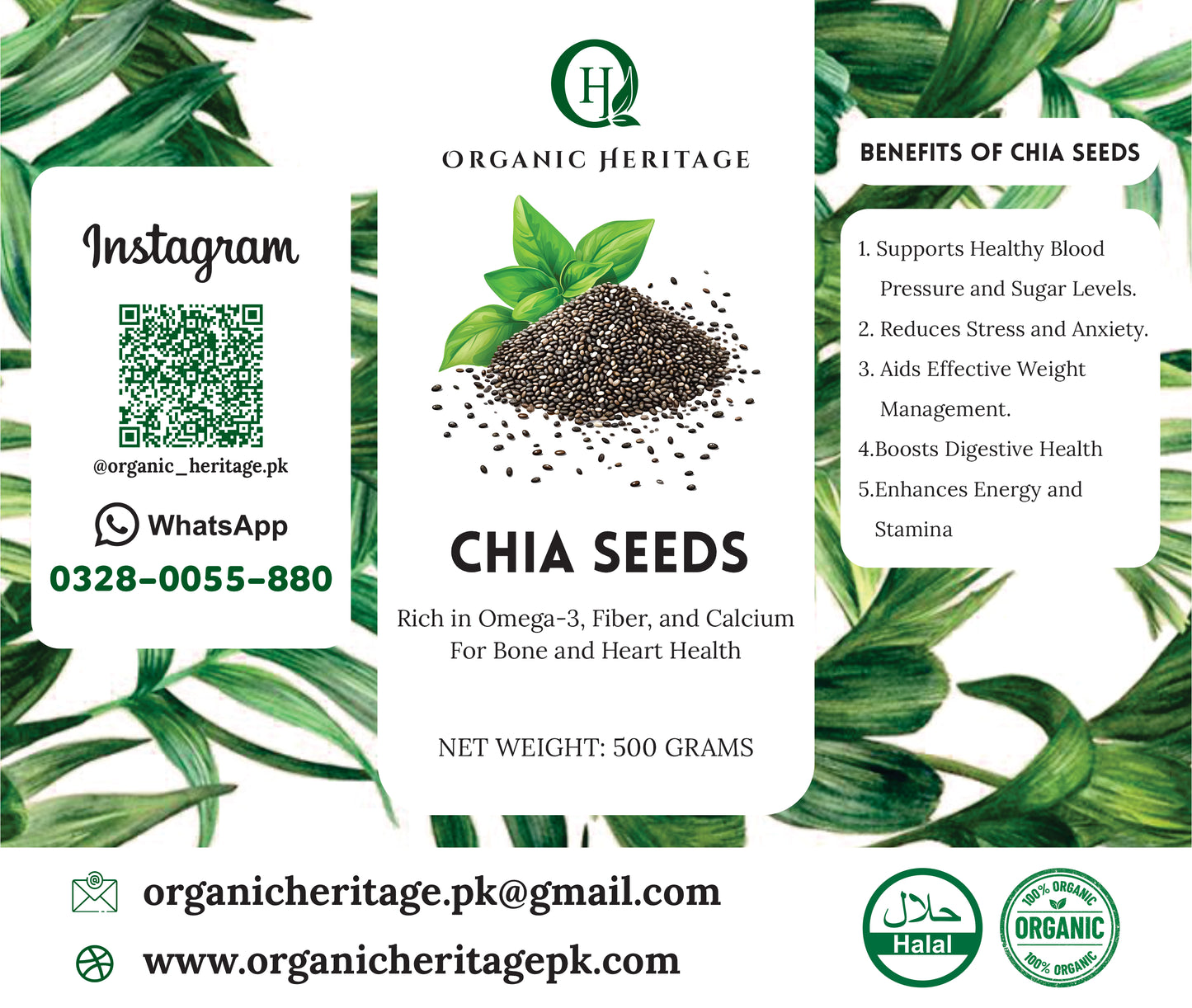 Organic Heritage Chia Seeds