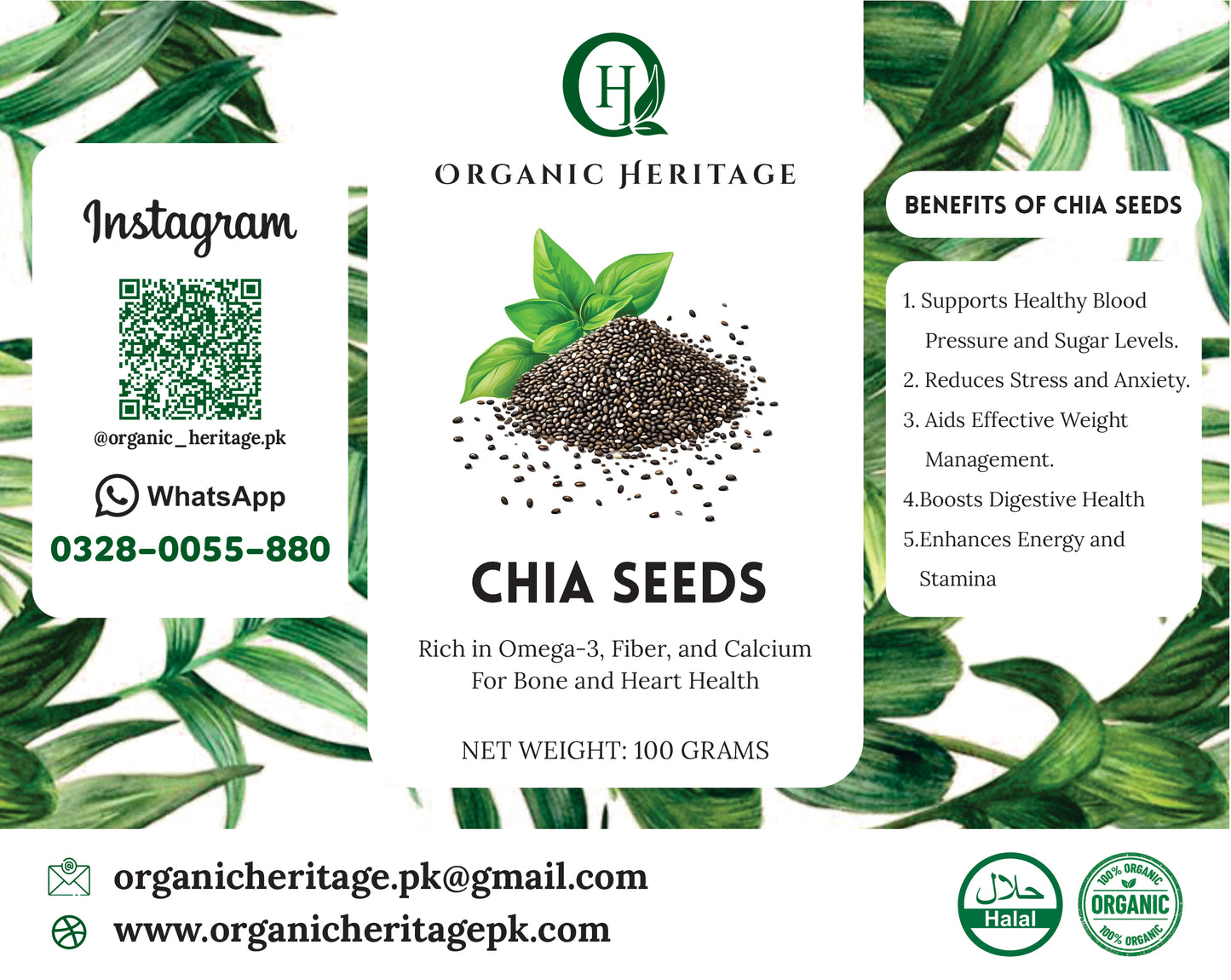 Organic Heritage Chia Seeds