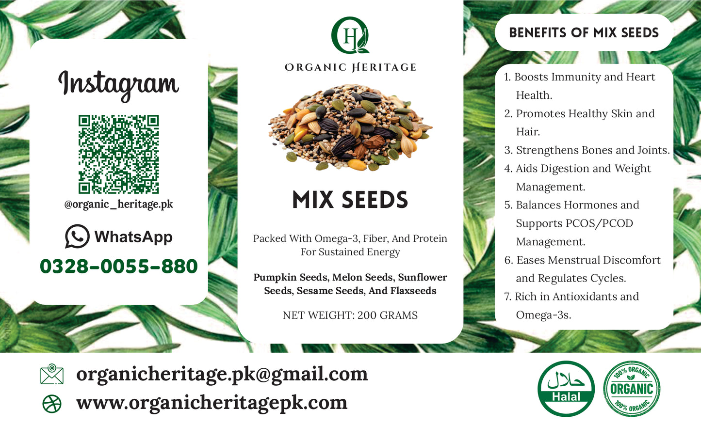 Organic Heritage Mix Seeds