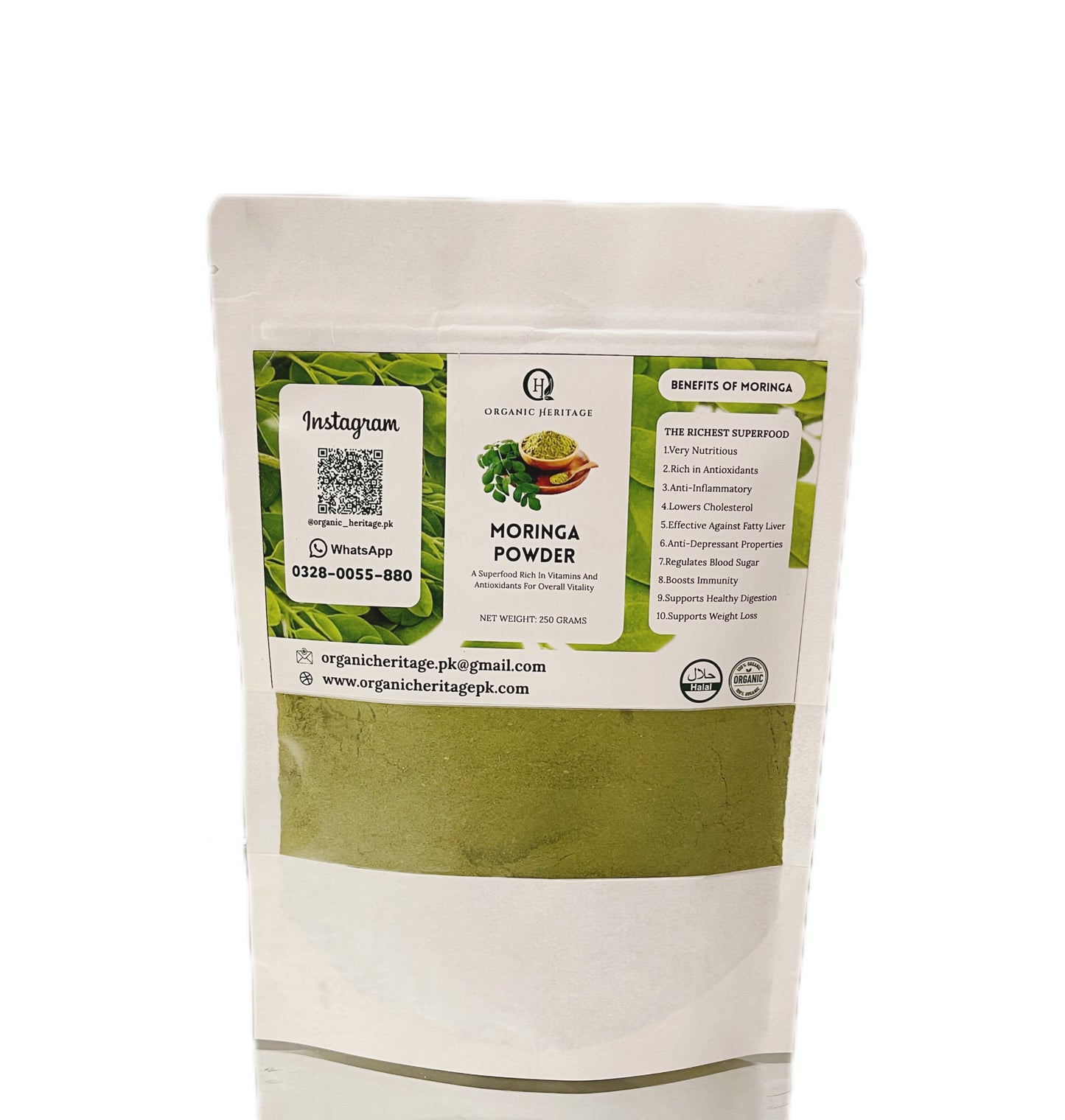 Organic Heritage Moringa Powder