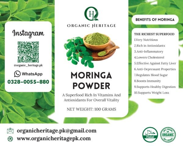 Organic Heritage Moringa Powder