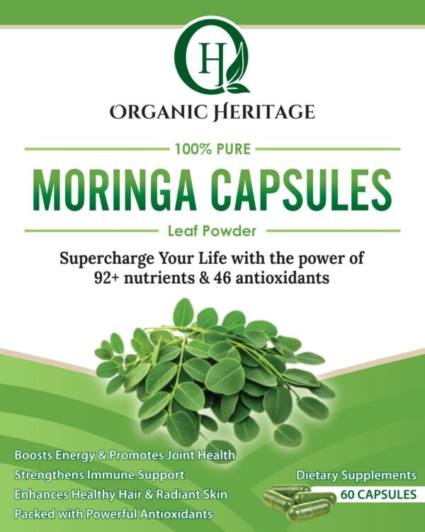 Organic Heritage Moringa Capsules