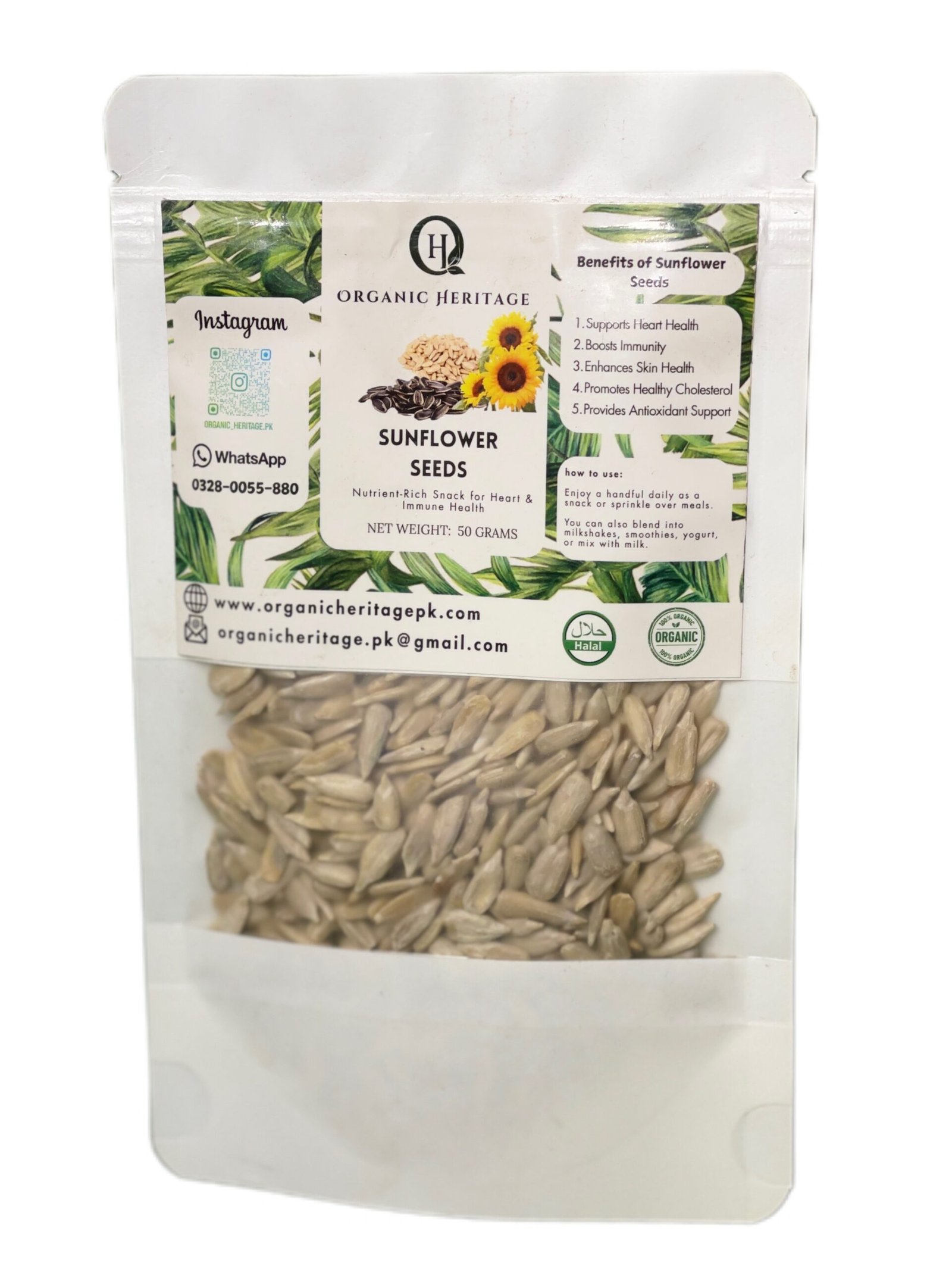Organic Heritage Sunflower Seeds